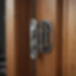 Detailed illustration of bifold door hinge types