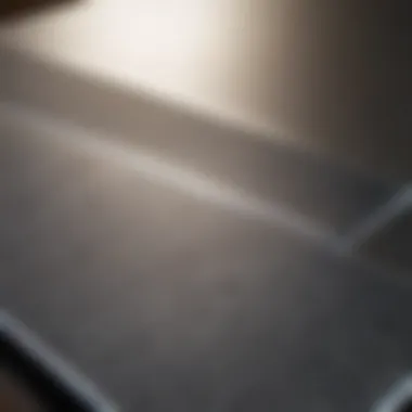 Brilliantly Polished Metal Surface Close-up of a polished metal surface reflecting light