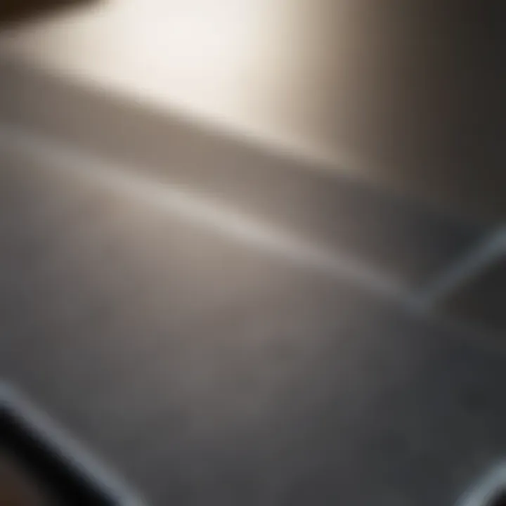 Brilliantly Polished Metal Surface Close-up of a polished metal surface reflecting light