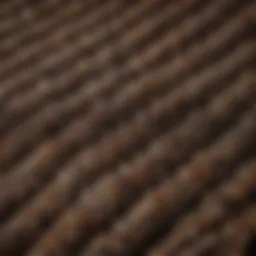 A close-up view of a smoker mat showcasing its texture and material composition.