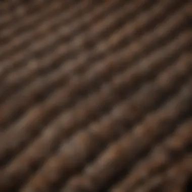 A close-up view of a smoker mat showcasing its texture and material composition.