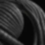 A close-up view of a short coiled water hose demonstrating its unique design.