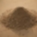 Close-up view of sand topping mix showcasing its texture and composition