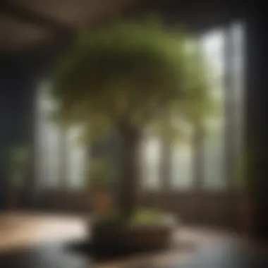 Diverse Design Options for Artificial Trees Various design options for artificial trees arranged aesthetically