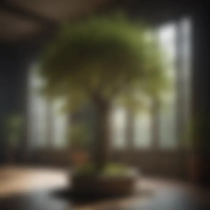 Diverse Design Options for Artificial Trees Various design options for artificial trees arranged aesthetically