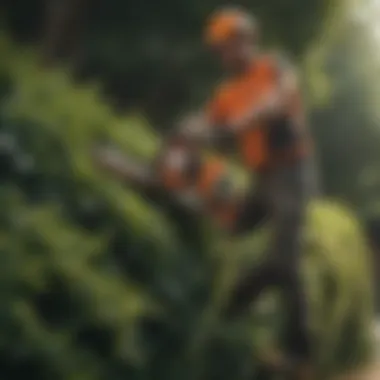 Ergonomic design for comfortable handling during hedge trimming