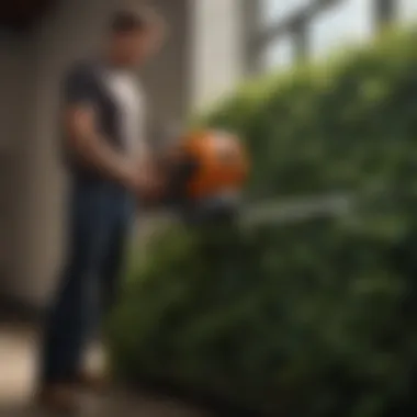 Precise Trimming Performance Precision trimming with advanced battery powered hedge trimmer