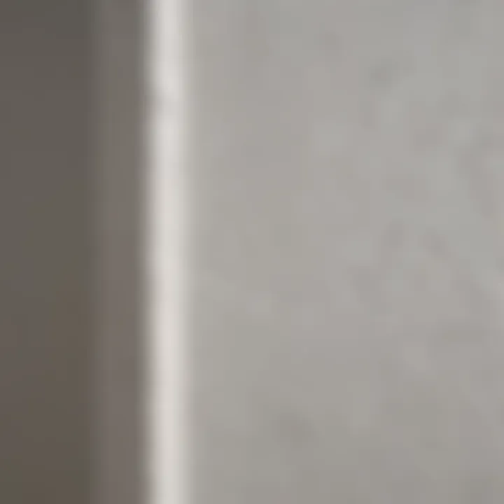 Close-up of ultralight drywall compound texture