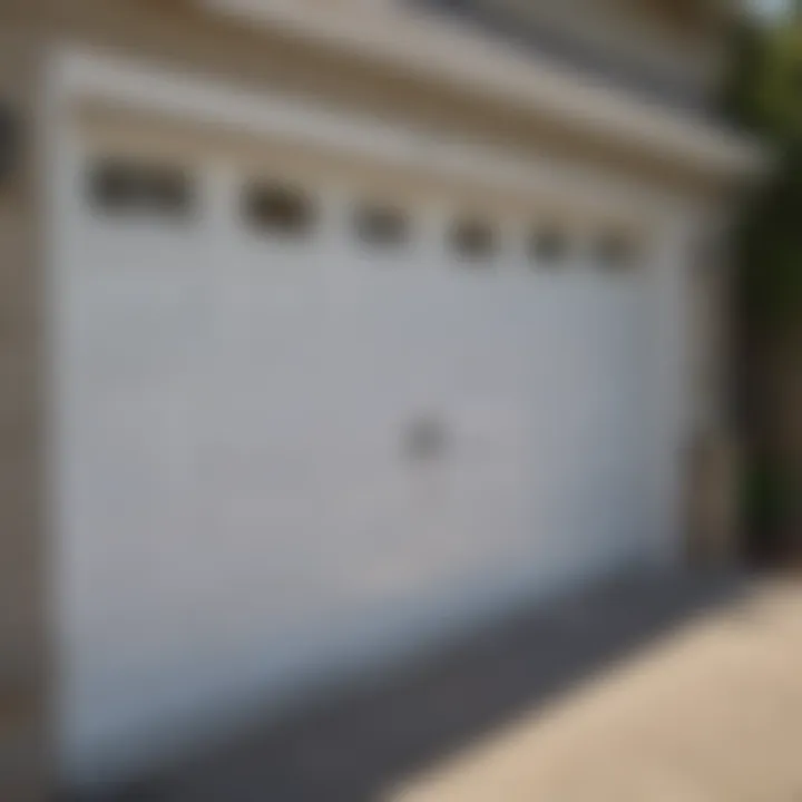 Installation of vinyl molding around a garage door