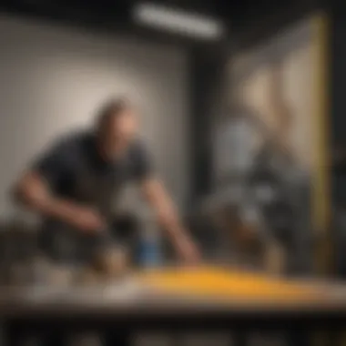 Wagner paint equipment in action on a large painting project, illustrating functionality