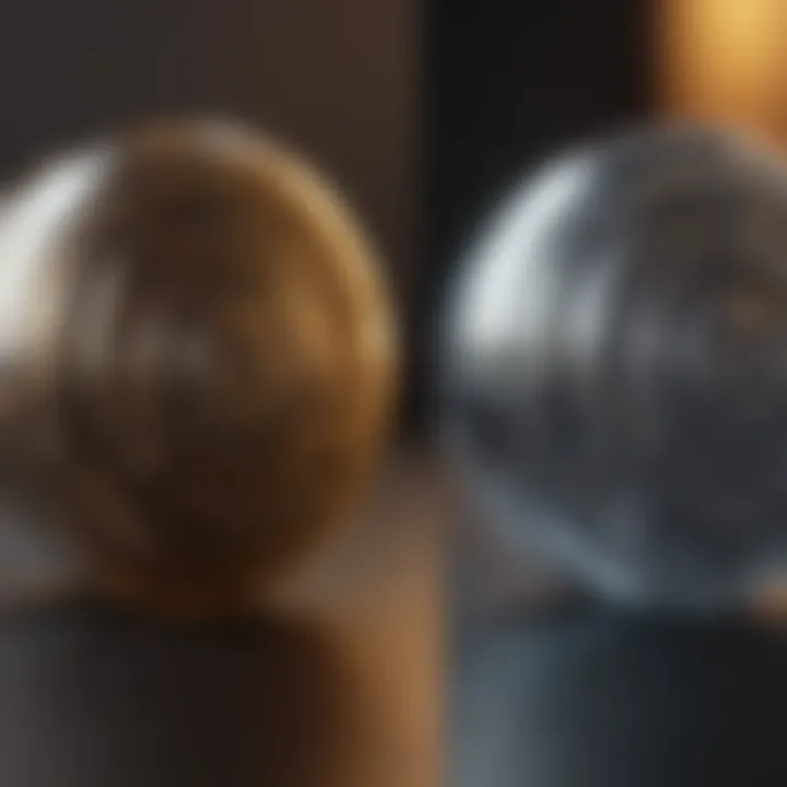 Comparison of glossy and matte finishes achieved with polycrylic spray