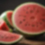 Vibrant watermelon slices showcasing the fruit's refreshing nature