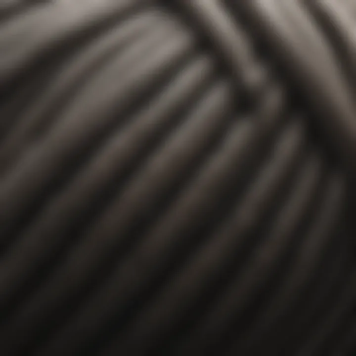 A close-up view of a high-quality garden hose showcasing its texture and material.
