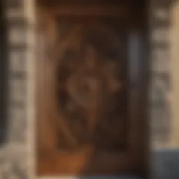 Exquisite Wooden Screen Door with Intricate Carvings