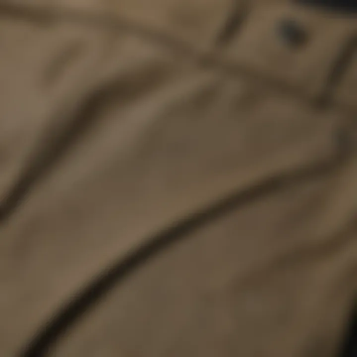 Construction Khaki Pants Fabric Texture