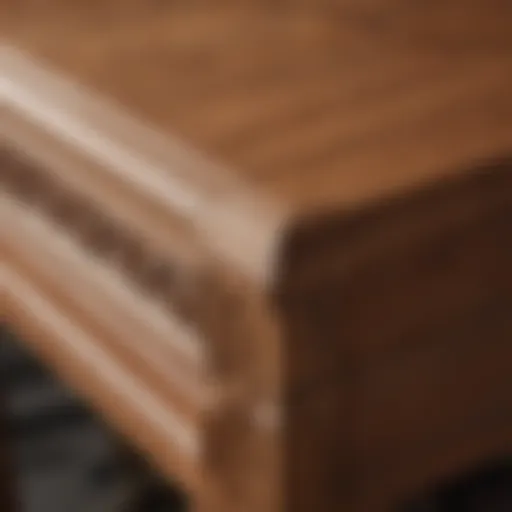 Wood filler application on furniture