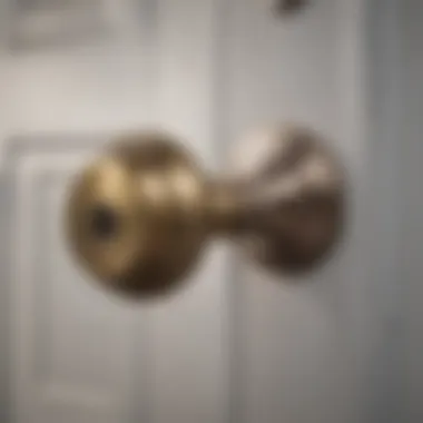 Illustration showcasing the final look of a replaced Kwikset door knob