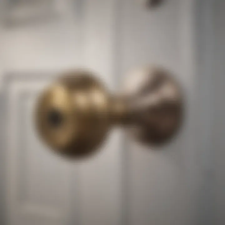 Illustration showcasing the final look of a replaced Kwikset door knob