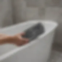 Bathtub with Flex Seal application