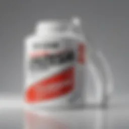 Close-up of Flex Seal Max Liquid White canister showcasing its features