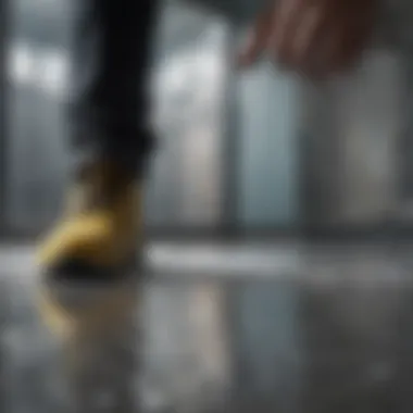 Demonstration of Flex Tape's waterproof capabilities