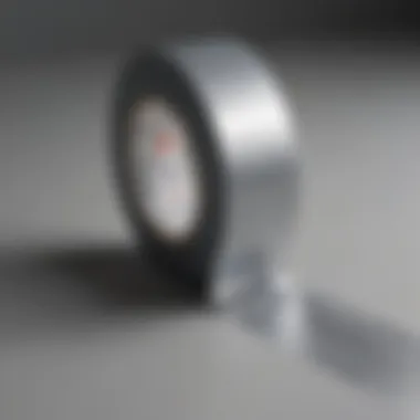 Close-up view of tape edges for clean paint lines