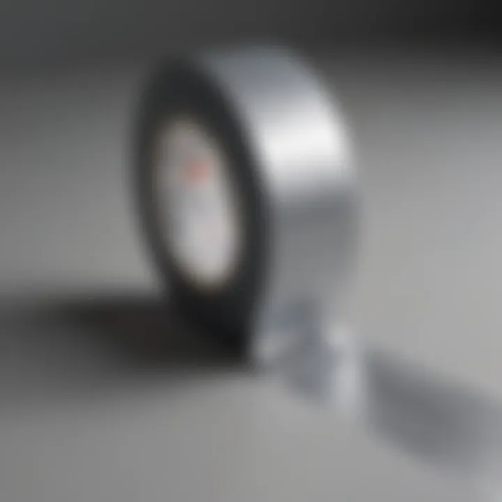 Close-up view of tape edges for clean paint lines