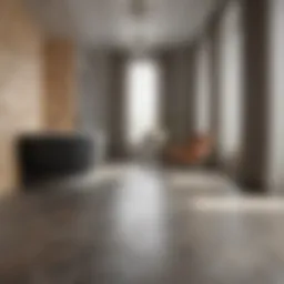Flexible underlayment in a modern interior setting