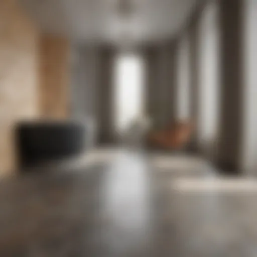 Flexible underlayment in a modern interior setting