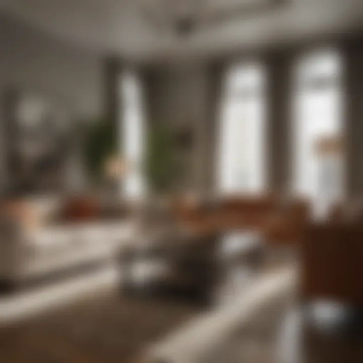 Modern living room showcasing furniture preserved with Flexsteel spray