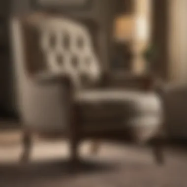 Before and after comparison of furniture treated with Flexsteel spray