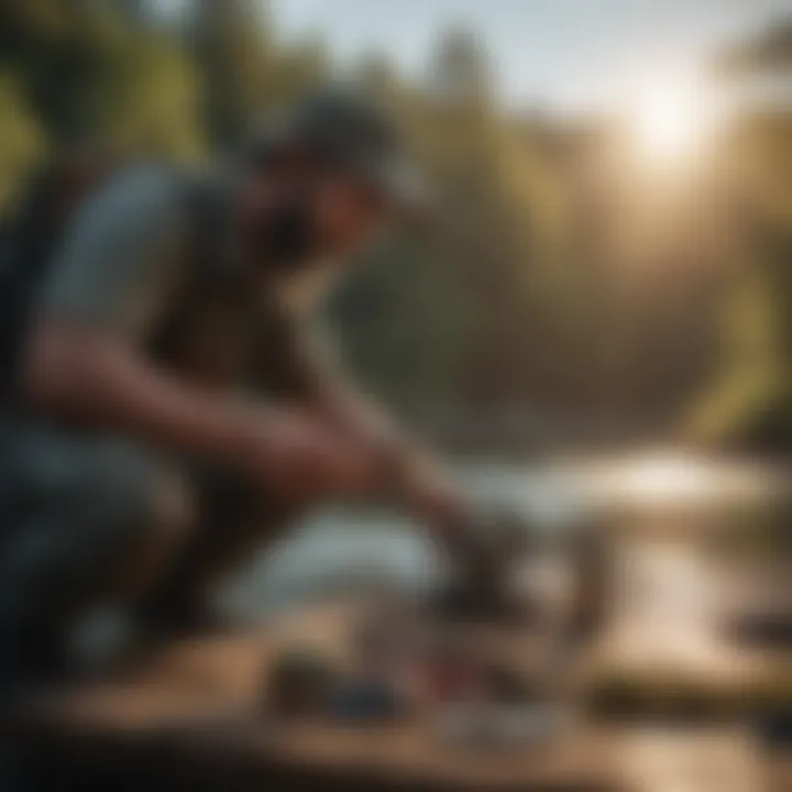 Setting up advanced fishing tackle