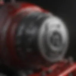 Detailed fuel tank diagram in Troy Bilt tiller