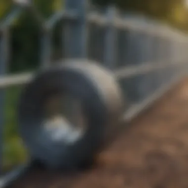 Durable galvanized wire fence roll example