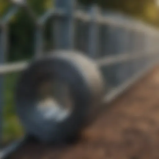Durable galvanized wire fence roll example