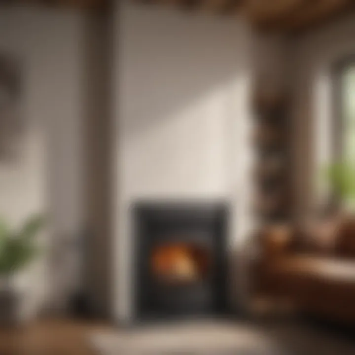 High-Efficiency Gas Wall Furnace in Home Setting