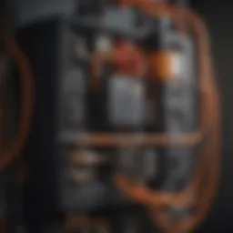 Generac electric system diagram illustrating components and connections