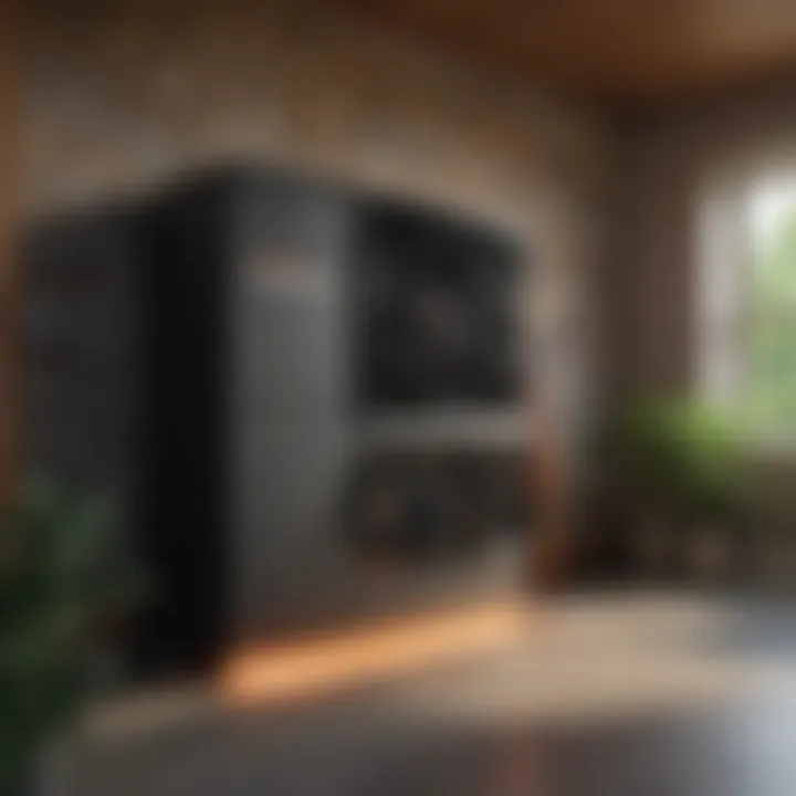 Generac system installation in a modern home setting