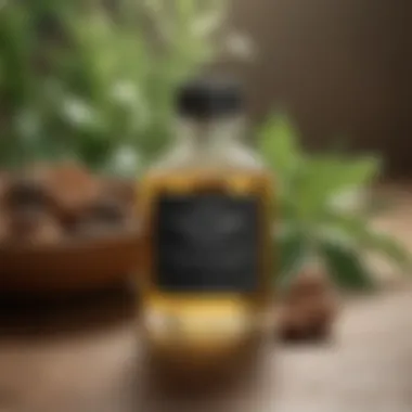 Ingredients label highlighting natural components of refills.