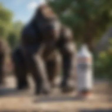 Testing Outdoor Durability of Gorilla Sealant White Outdoor durability demonstration illustration