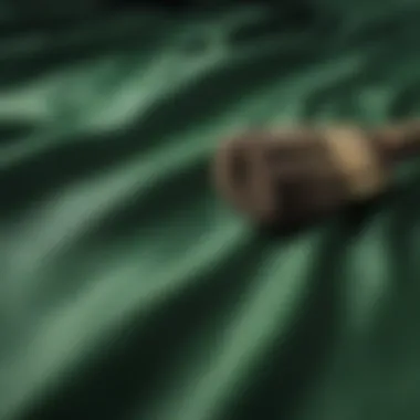 Elegant Green Fabric Brushstrokes Green fabric paint brush strokes