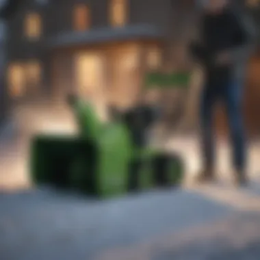 Greenworks Snow Thrower 13 Amp - Power in Action