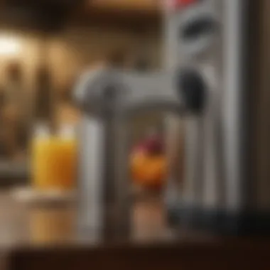 Showcasing the safety features of the Hamilton Beach tall can opener