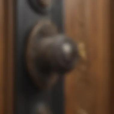 Luxury in Modernity Luxurious Hancock door knob in a modern setting