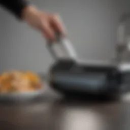 Compact handheld vacuum sealer showcasing its sleek design