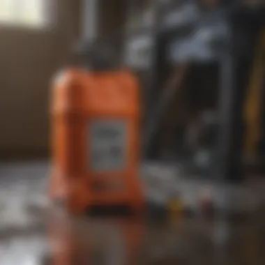 Maintenance tools and supplies for sump pump upkeep.