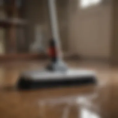 Harper Broom in Action Tackling Tough Dirt Stains