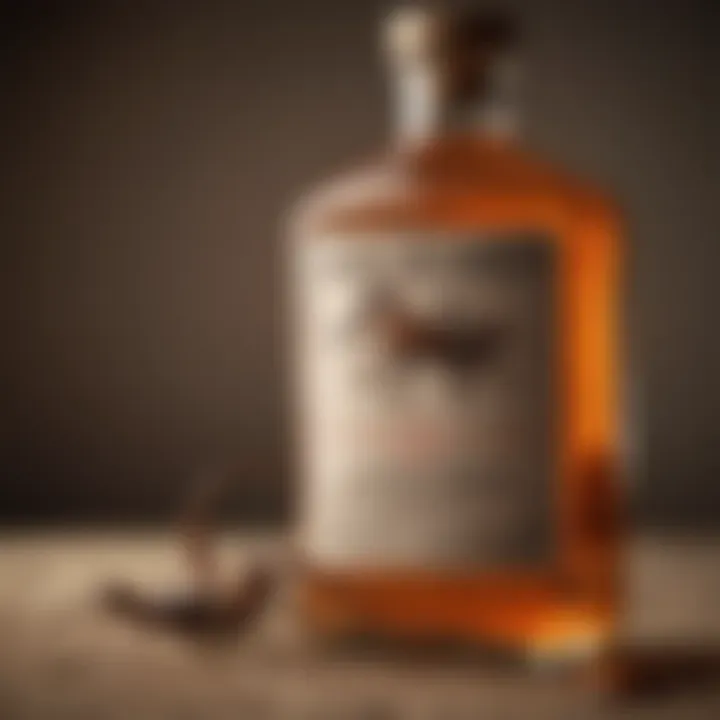 Close-up of Harris Scorpion Killer bottle highlighting safety information