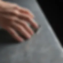 Close-up view of Henry Peel and Stick Primer on a smooth surface