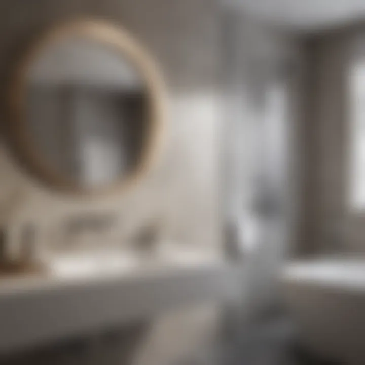 Variety of materials used in high-end bathroom fixtures